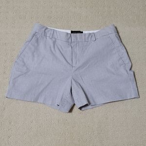 Banana Republic Navy and White Pinstripe Women's Shorts